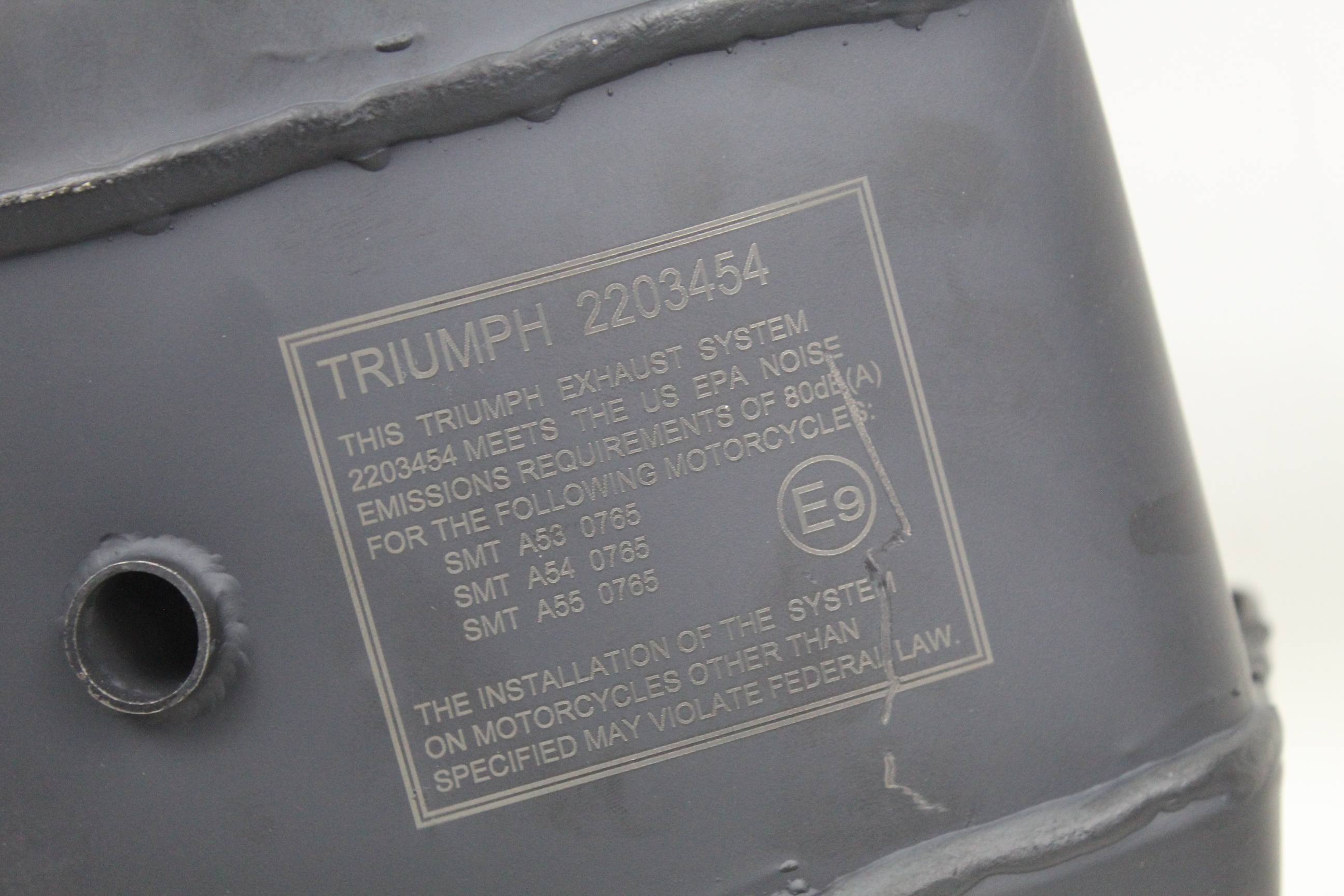 Triumph Street Triple 765 RS 21 OEM Exhaust Can Muffler Pipe